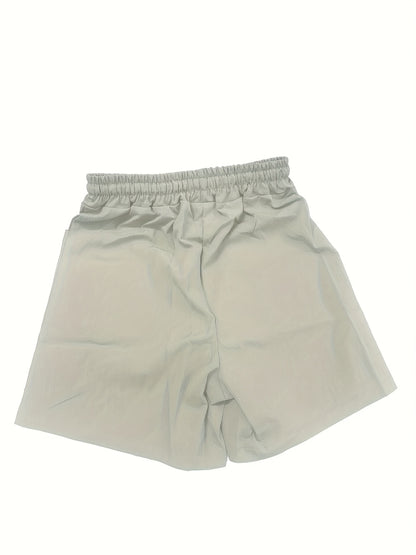 Women'S Casual Outdoor Shorts - Lightweight, Drawstring Waist, Front Zipper Pocket, Breathable Fabric, Perfect for Hiking & Summer Adventures, Hiking Accessories